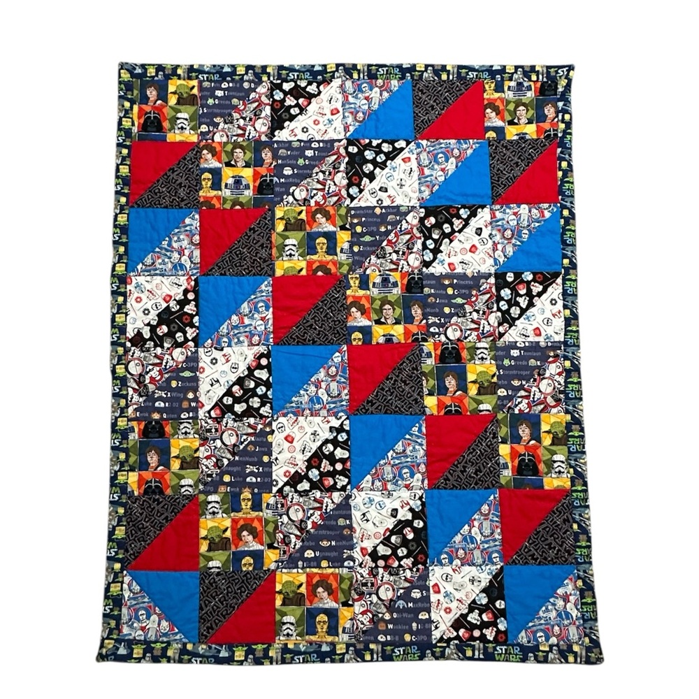 STAR WARS quilt reversible patterns size 45 x 36